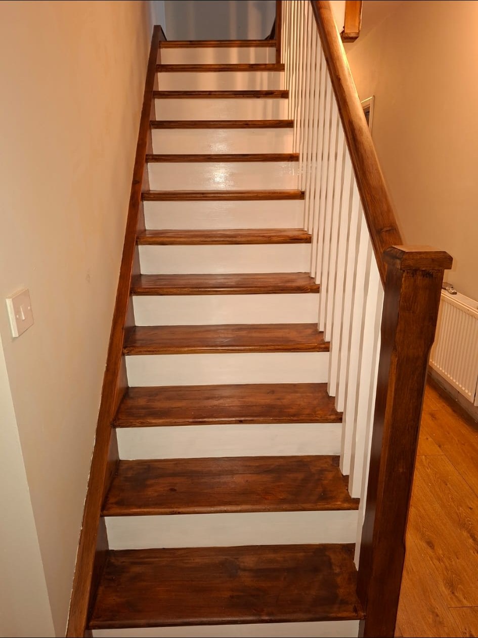 Full staircase restoration — after