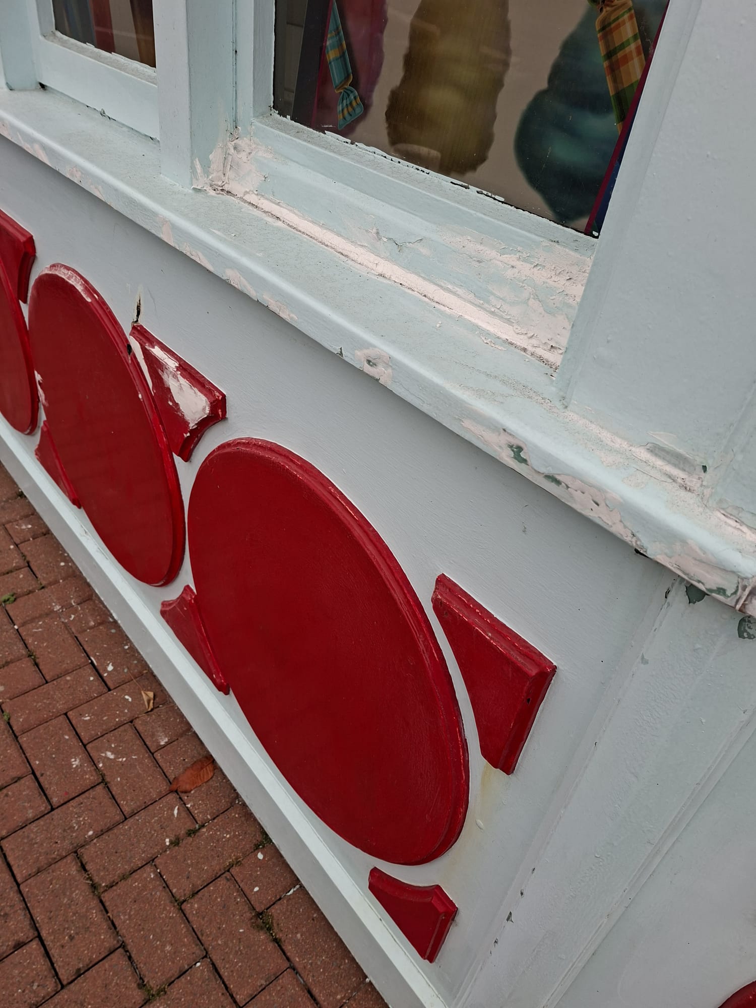 Detail work and windows restored — before
