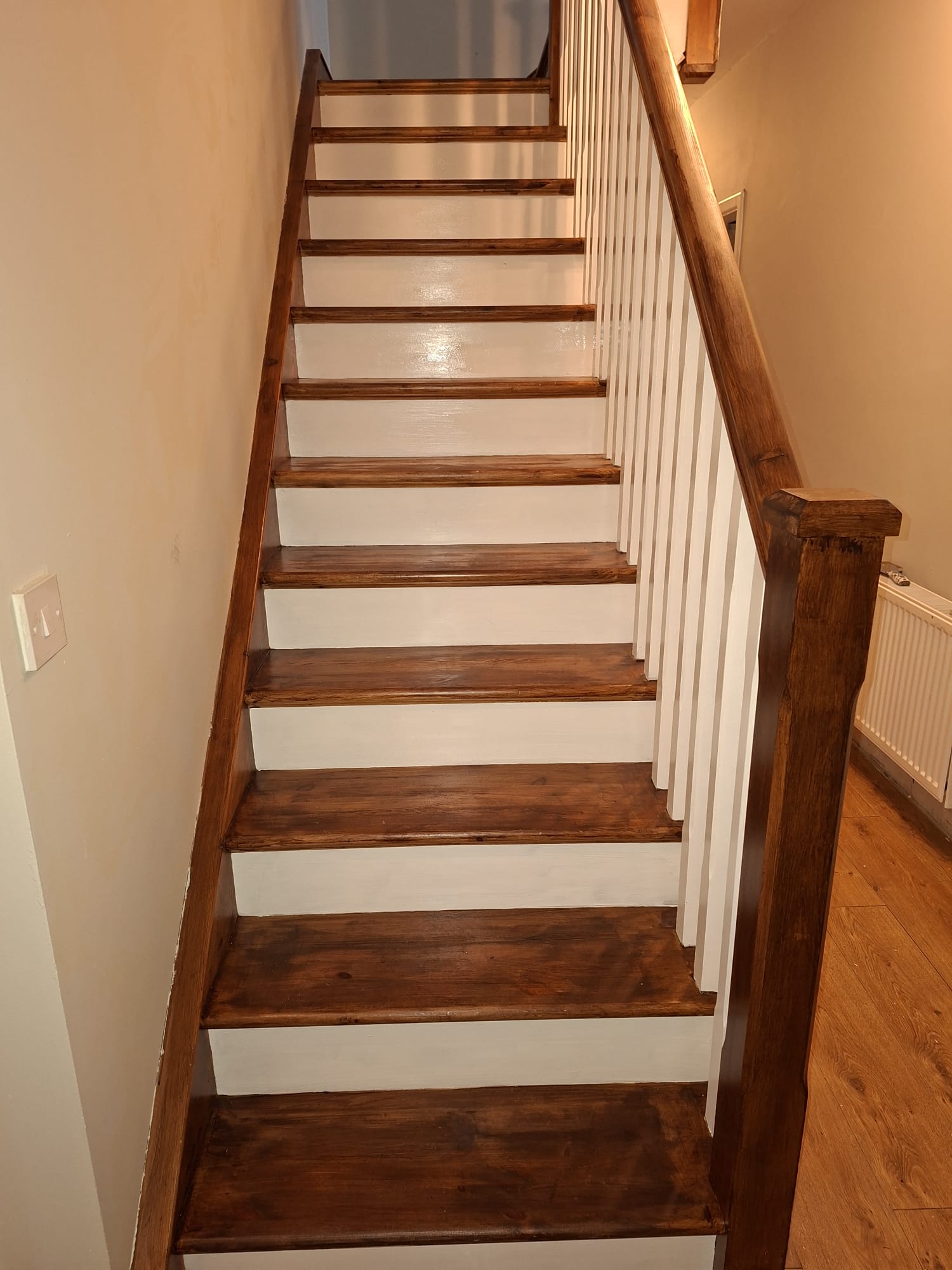 Full staircase restoration — after