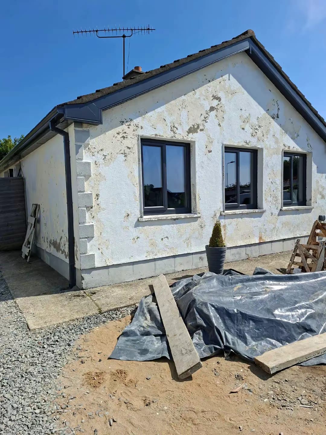Full exterior repaint — before